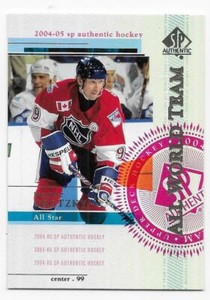 04/05 SP AUTHENTIC BASE/FUTURE WATCH/ALL-WORLD Hockey (#1-150) U-Pick From List