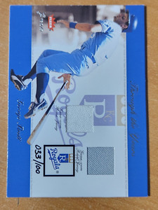 2002 Fleer Greats Greats Of The Game 2 Pieces of Jersey George Brett #033/100