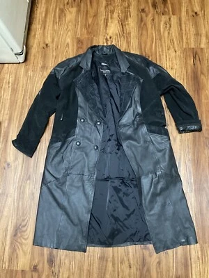 Chaqueta Parka De Colección Años 90 Wilson’s Cuero Negro Thinsulate Hombres XL Abrigo Foto 1 de 4