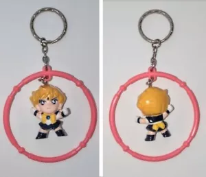 Sailor Moon URANUS Haruka Tenou Figura Portachiavi 2"" in cerchio figura vintage - Foto 1 di 1