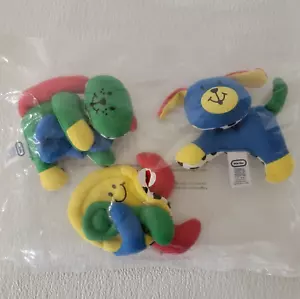 RARE Vintage 1993 Little Tikes Nursery Rhyme Baby Plush Toy Multicolor Polka-dot - Picture 1 of 9