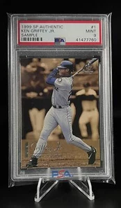 Muestra auténtica Sp 1999 #1 - Ken Griffey Jr. Muestra Seattle Mariners PSA 9 - Imagen 1 de 2