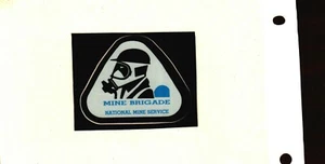 BELLISSIMO VECCHIO ADESIVO MINIERA BRIGATA NAZIONALE TRASCINATORE MINIERA UOMO CARBONE # 1670 - Foto 1 di 2