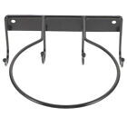  Metal No Punching Basketball and Football Storage Rack with Hook Black