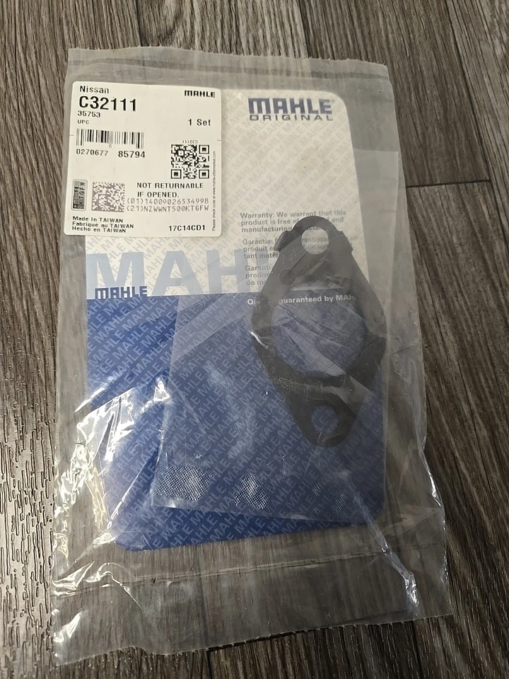 Прокладка корпуса водяного насоса охлаждающей жидкости двигателя Mahle для Nissan Altima 2002-2009 годов выпуска - Изображение 1 из 2