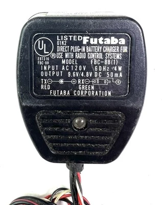 Cargador de pared doble CA FUTABA FBC8B4 FBC-8B (4) para baterías RC transmisor radio Foto 1 de 4