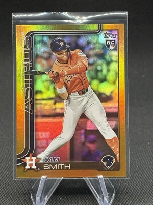 CAM SMITH RC /50 Gold Rainbow Foil 2025 Topps Update #US298 Astros Rookie 🔥 - Image 1 of 2