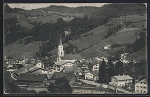 Ansichtskarte Schellenberg / Obb., Blick zur Kirche 1909 - Bild 1 von 2