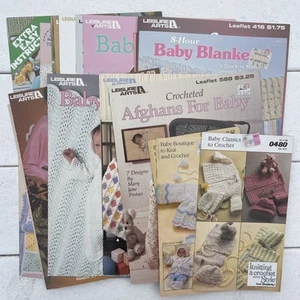 Lot Of 20+ Crochet And Knit Books Magazines Baby Clothes Afghans Patterns - Picture 1 of 7