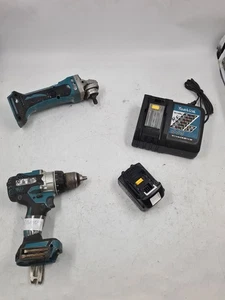 Lot of 4 Makita Cordless Tools - Drill, Grinder, Battery, Working - Picture 1 of 21