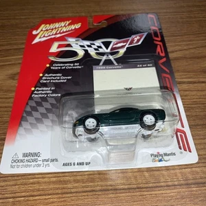 Johnny Lightning 50th Anniversary 1999 Chevy Corvette Dark Green VHTF Chase - Picture 1 of 10