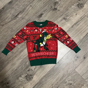 Disney Pixar Toy Story Merry Rex-Mas Kids Size 4t Ugly Christmas Sweater Dino - Picture 1 of 8