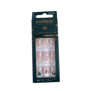 imPRESS imPRESS Design Press-On Nails, Love at frost sight, neutral, mittelgroß - Bild 1 von 8