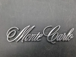 OEM 1970's CHEVY MONTE CARLO FENDER EMBLEM GM 328945 112 Badge Chevrolet - Picture 1 of 4