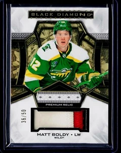 2024-25 Upper Deck Black Diamond Premium Relic Matt Boldy - #BDB-MB - Wild /50 - Bild 1 von 3