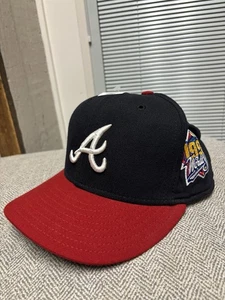 Vintage Atlanta Braves 1999 World Series Baseball Hat Cap New Era 5950 7 3/8 - Picture 1 of 11