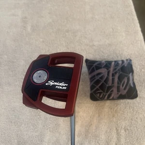 Super Rare New TaylorMade Spider Tour Mini Red 34” Center Shaft Putter! - Picture 1 of 9