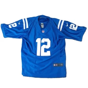 Indianapolis Colts Jersey Mens Large Nike On Field Blue Andrew Luck - Picture 1 of 8