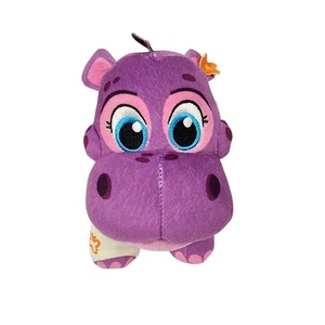 Vida The Vet Purple Hippo Plush Toy Stuffed Animal Large Eyes Scarf Bandage - Picture 1 of 5