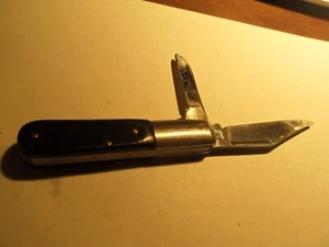 VINTAGE BARLOW SABRE #603 JAPAN 2 BLADE POCKET KNIFE DELRIN HANDLES - Picture 1 of 12