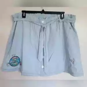 Minigonna donna Disney Cenerentola patch chambray con cintura e bottoni taglia 1X - Foto 1 di 7