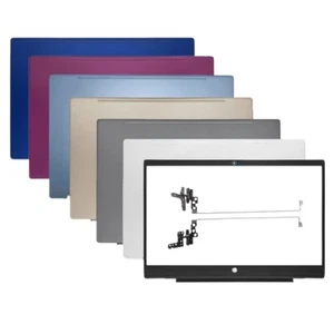 For HP 15-CS 15-CW TPN-Q208 TPN-Q210 LCD Back Cover Front Bezel hinges gray blue - Picture 1 of 12