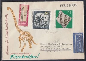 Germany DDR Scott 1444/9 FDC - Fossils - Picture 1 of 1