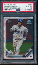 PSA 10 WANDER FRANCO 2019 Bowman Chrome Prospects Rookie RC GEM MINT QUANTITY