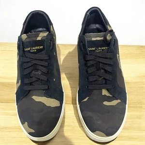 Trainers Saint Laurent - Camu canvas sneak US 9.5-10 , 10.50-11 inc Pre-owned - Picture 1 of 11