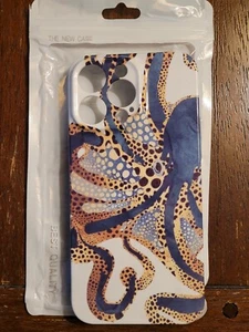 iPhone 14 Pro Max Blue Octopus Art Phone Case Cover - Picture 1 of 7