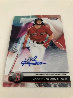 ANDREW BENINTENDI 2020 BOWMANS BEST AUTO AUTOGRAPH BOSTON RED SOX - Image 1 of 4