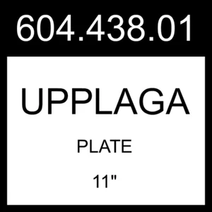 IKEA UPPLAGA Plate White 11" 604.438.01 - Picture 1 of 1