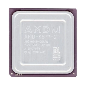 AMD-K6-2/400AFQ 400MHz Socket 7 3.3V - Picture 1 of 2