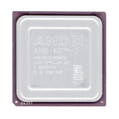AMD-K6-2/400AFQ 400MHz Presa 7 3.3V - Immagine 1 di 2