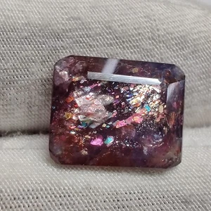 Natural Flashy Emerald Shape Faceted Iolite Sunstone for Jewelry 5.3 Cts - Picture 1 of 6