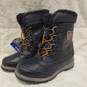 Jungen Totes 3M Thinsulate Blaine Wetterschutz Winterstiefel Größe 2M schwarz - Bild 1 von 7