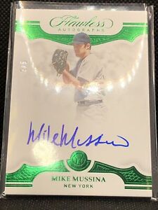 2020 Flawless YANKEES Emerald Autograph Mike Mussina Auto #2/5 Green