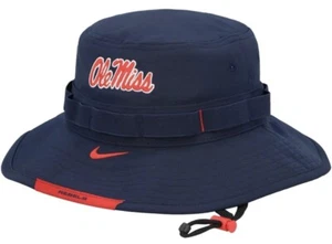 Cappello a secchio Ole Miss Rebels Nike Blue Boonie Team rilasciato Sideline Dri-Fit - Foto 1 di 4