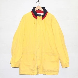 Vintage Nautica Rain Coat Jacket Size XL Yellow - Picture 1 of 7