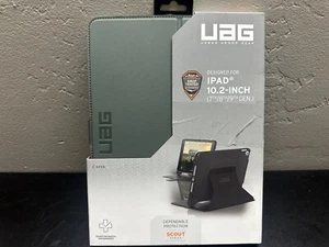 UAG iPad 10.2 Case 9th Gen 2021 8th Gen Scout Black/Olive Rugged Open Box Only - Picture 1 of 5