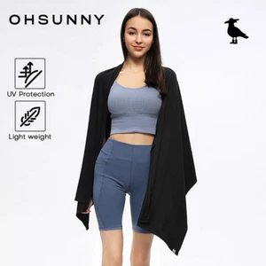 OH!SUNNY Beach Cover Up Sun Protection Scarf UPF50+ Swim Sarong Wraps Shawl - Picture 1 of 29