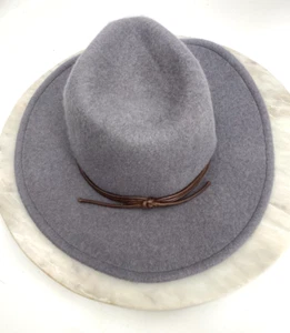 Brixton Mesa Light Gray Fedora Hat Wool One Size New with Tags - Picture 1 of 6