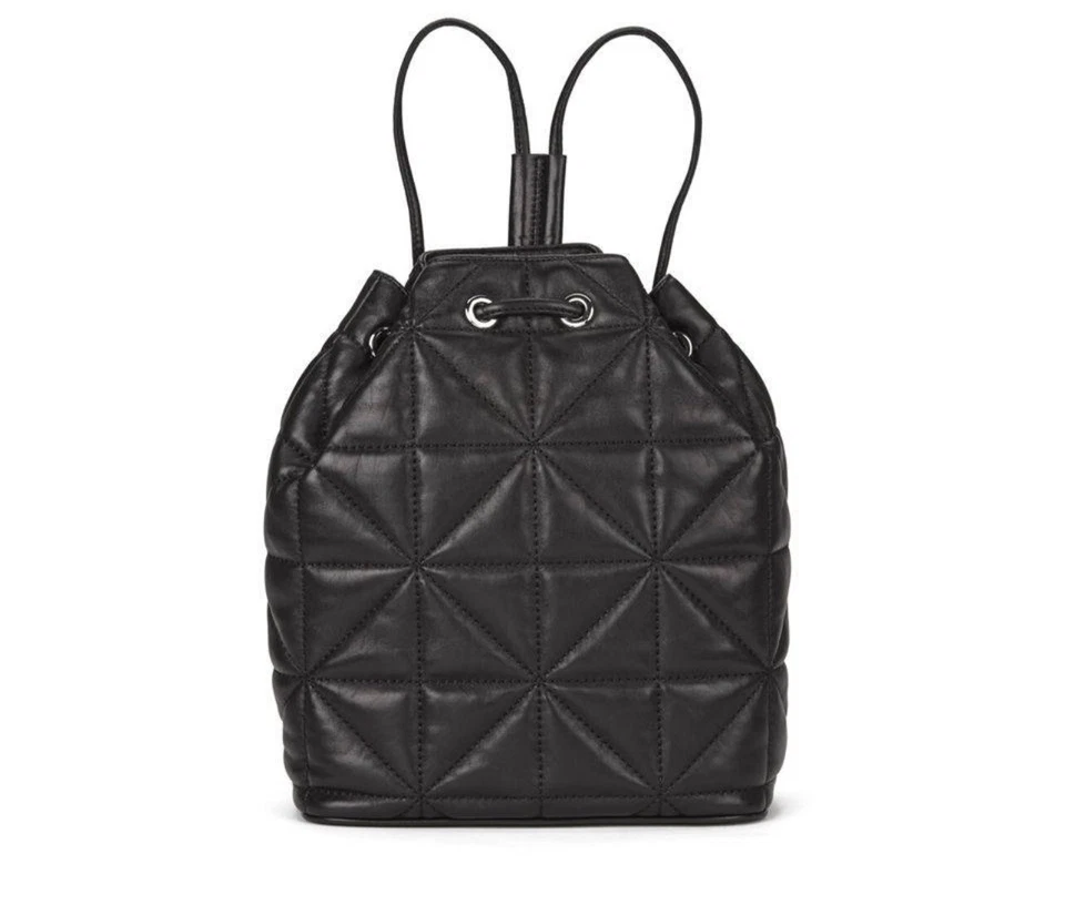 Bolso de mano Milly negro acolchado de cuero Foto 1 de 4