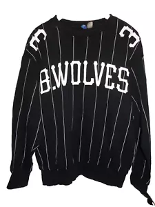 H&M Divided Herren Pullover Sweater schwarz weiß sportlich Gr L/XL - Bild 1 von 5