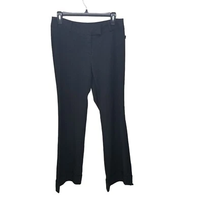Pantalones de vestir Bobby J. para mujer talla 8 negros lisos de pierna ancha Foto 1 de 4
