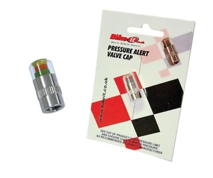Bike It Motorcycle Pressure Alert Valve Cap Simple Colour-Coded - Picture 1 of 1