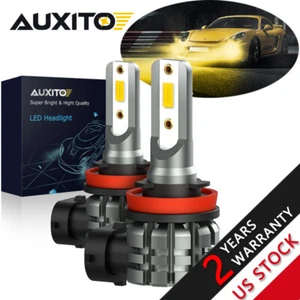 H11 H8 3000K Golden Yellow High Power LED Fog Driving Light Bulbs Headlight Kit - Picture 1 of 12
