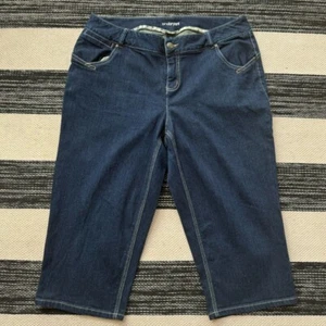 Lane Bryant Damen dunkle Waschung Bermuda Jeans kurz Größe 10 - Bild 1 von 7
