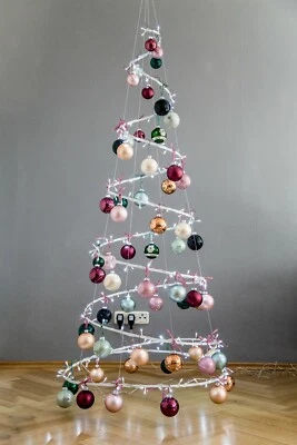 Moderner nachhaltiger Weihnachtsbaum künstlicher metall Christbaum Spiralbaum - Bild 1 von 4