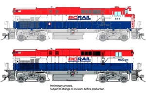 Rapido HO Scale ~ M420 British Columbia Railway #647 & #686 ~ DCC Sound ~ 33534 - Picture 1 of 6